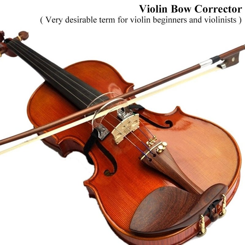 Naroote Violin Bow Straighten Collimator Tool, Violins Collimator Adjuster Corrector, with Adjustable Strap for Beginner Training Exercise (1/2-4/4) - Image 2
